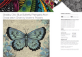 Shabby Chic Blue Butterfly Phengaris Arion