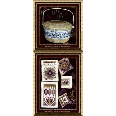 Chatelaine Designs - Nantucket Violets Basket