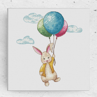 Artmishka - Bunny Rabbit and Balloons