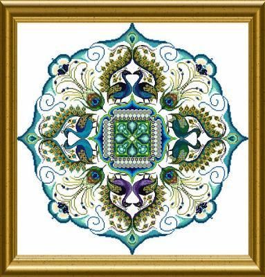 Chatelaine Designs - Sparkling Peacock Mandala