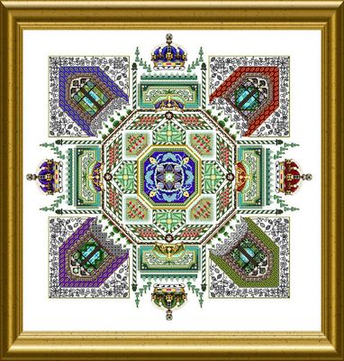 Chatelaine Designs - Royal Tudor Garden Mandala
