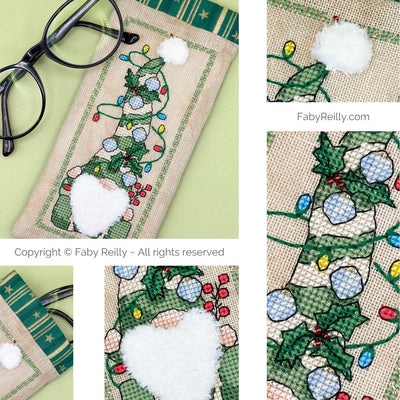 Faby Reilly - Christmas Gnome Glasses Case