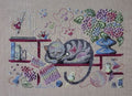 Filigram - Knitting Cat