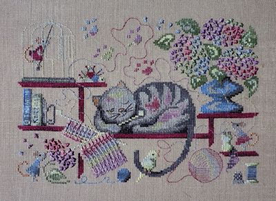 Filigram - Knitting Cat
