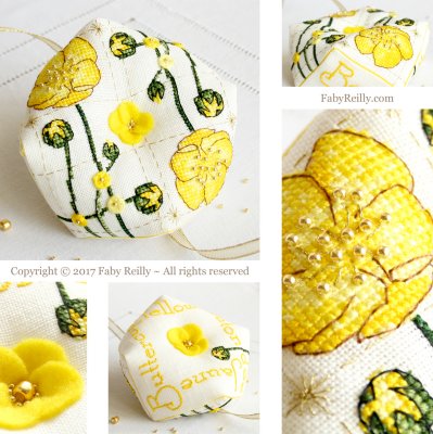 Faby Reilly - Buttercup Biscornu