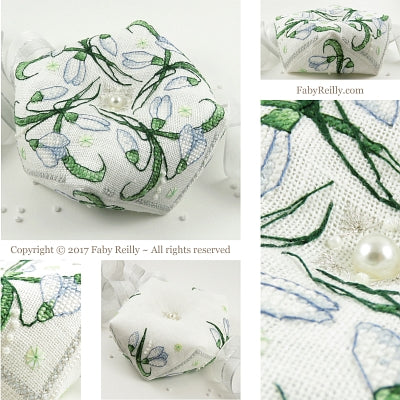 Faby Reilly - Snowdrop Biscornu