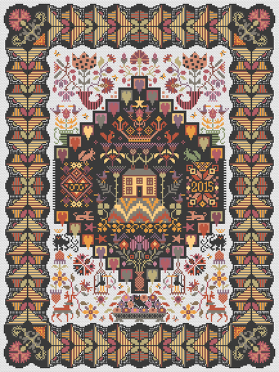 Long Dog Samplers - House on the Hill