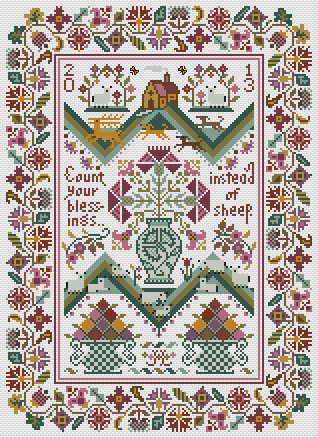 Long Dog Samplers - Count Your Blessings