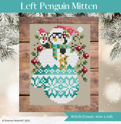 Shannon Christine - Left Penguin Mitten