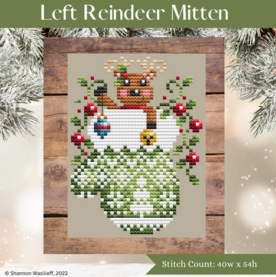 Shannon Christine - Left Reindeer Mitten