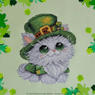 Artmishka - Leprechaun Cat White