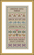 Little Dove - Baby Boy Birth Sampler