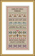 Little Dove - Baby Girl Birth Sampler
