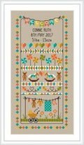 Little Dove - Baby Bunting Birth Sampler