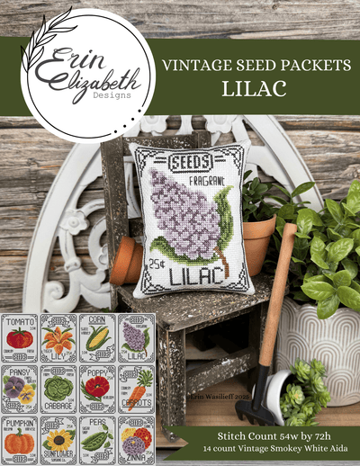 Erin Elizabeth - Vintage Seed Packets - Lilac