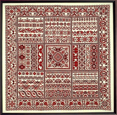Sampler Cove - Rhapsody in Red Ribbon Sampler