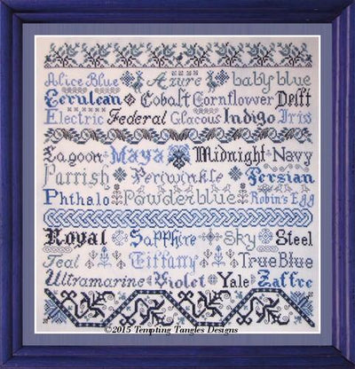 Tempting Tangles - Broderie Bleue