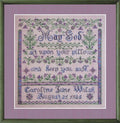 Tempting Tangles - Bedtime Blessing Birth Sampler