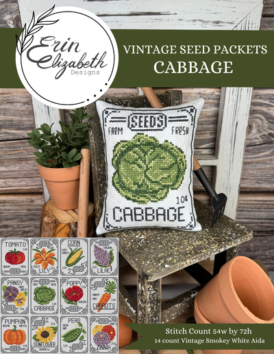 Erin Elizabeth - Vintage Seed Packets - Cabbage