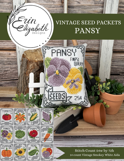 Erin Elizabeth - Vintage Seed Packets - Pansy