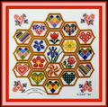 Tempting Tangles - Grandmother's Garden Quilt