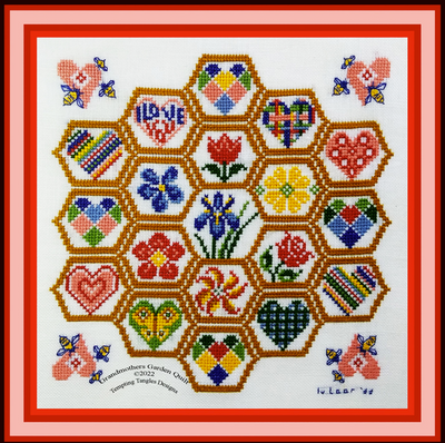 Tempting Tangles - Grandmother's Garden Quilt