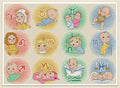 Artmishka - Sampler Baby Horoscope