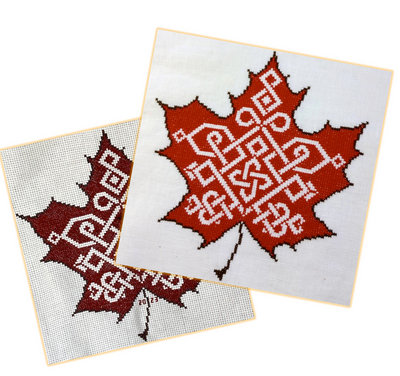 Tempting Tangles - Maple Leaf Maze